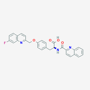 molecular formula C29H22FN3O4 B12753399 DP7U9Chx57 CAS No. 353798-90-0