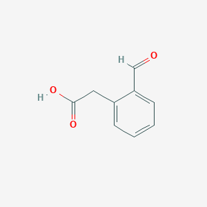 molecular formula C9H8O3 B1275340 2-(2-Formylphenyl)acetic acid CAS No. 1723-55-3