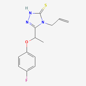 4-allyl-5-[1-(4-fluorophenoxy)ethyl]-4H-1,2,4-triazole-3-thiol