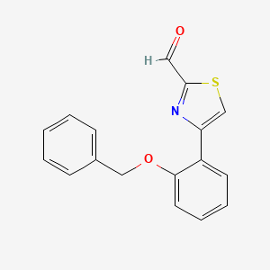 4-[2-(Benzyloxy)phenyl]-1,3-thiazole-2-carbaldehyde