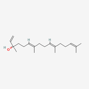 molecular formula C20H34O B12753570 (+)-Geranyllinalool CAS No. 157008-64-5