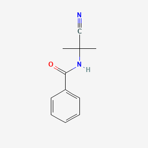 molecular formula C11H12N2O B1275358 N-(1-cyano-1-methylethyl)benzamide CAS No. 54016-31-8