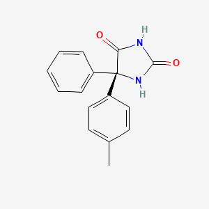molecular formula C16H14N2O2 B12753584 (S)-5-(4-Methylphenyl)-5-phenylhydantoin CAS No. 138258-03-4
