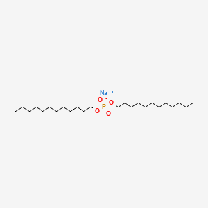 molecular formula C24H50NaO4P B12753612 Sodium dilauryl phosphate CAS No. 17026-45-8