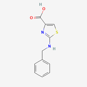 molecular formula C11H10N2O2S B1275368 2-(benzylamino)-1,3-thiazole-4-carboxylic Acid CAS No. 165682-79-1