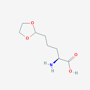 molecular formula C8H15NO4 B127537 Allysine ethylene acetal CAS No. 215054-80-1