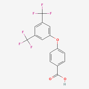 molecular formula C15H8F6O3 B1275370 4-[3,5-bis(trifluoromethyl)phenoxy]benzoic Acid CAS No. 762286-35-1