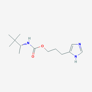 molecular formula C13H23N3O2 B12753711 A2RZ9Upc7D CAS No. 457074-02-1