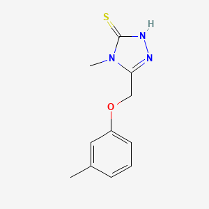 4-methyl-5-[(3-methylphenoxy)methyl]-4H-1,2,4-triazole-3-thiol