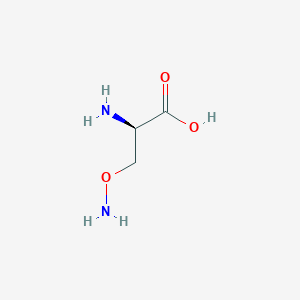 molecular formula C3H8N2O3 B12753750 o-Amino-d-serine CAS No. 20311-84-6