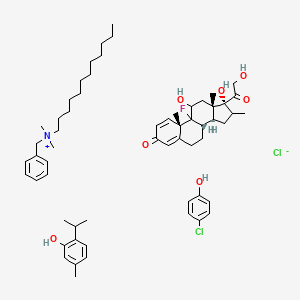 molecular formula C59H86Cl2FNO7 B12753774 Dexafen CAS No. 96686-64-5