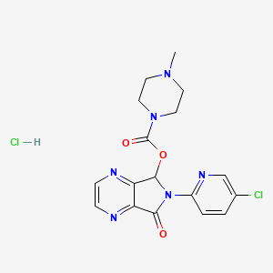 molecular formula C17H18Cl2N6O3 B12753987 Zopiclone hydrochloride CAS No. 1268005-39-5