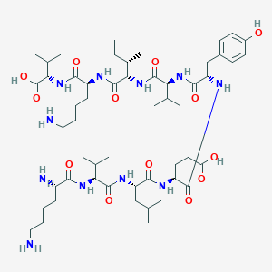 molecular formula C53H91N11O13 B12754061 MAGE-A1-derived peptide CAS No. 160213-30-9
