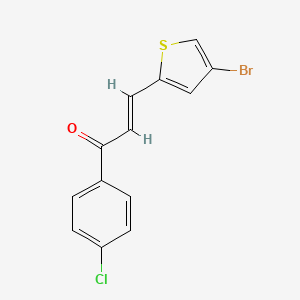 3-(4-Bromo-2-thienyl)-1-(4-chlorophenyl)prop-2-en-1-one