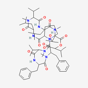 molecular formula C59H90N8O11 B12754189 Antibiotic R 106IIa CAS No. 127939-17-7