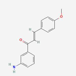 (2E)-1-(3-aminophenyl)-3-(4-methoxyphenyl)prop-2-en-1-one