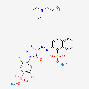 molecular formula C26H27Cl2N5Na2O8S2 B12754361 Einecs 284-583-9 CAS No. 84930-03-0