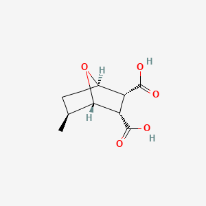 molecular formula C9H12O5 B12754368 (2-exo,3-exo,5-endo)-5-Methyl-7-oxabicyclo(2.2.1)heptane-2,3-dicarboxylic acid CAS No. 109282-30-6