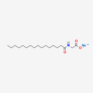 molecular formula C18H34NNaO3 B12754442 Sodium palmitoyl glycinate CAS No. 85902-10-9