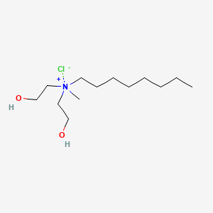 molecular formula C13H30ClNO2 B12754472 1-Octanaminium, N,N-bis(2-hydroxyethyl)-N-methyl-, chloride CAS No. 41572-20-7