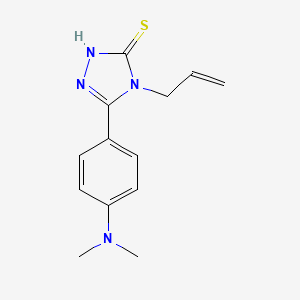 molecular formula C13H16N4S B1275450 4-allyl-5-[4-(dimethylamino)phenyl]-4H-1,2,4-triazole-3-thiol CAS No. 724749-10-4