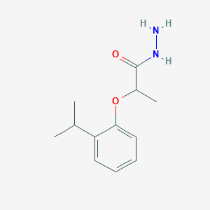 molecular formula C12H18N2O2 B1275451 2-(2-Isopropylphenoxy)propanohydrazide CAS No. 669737-46-6