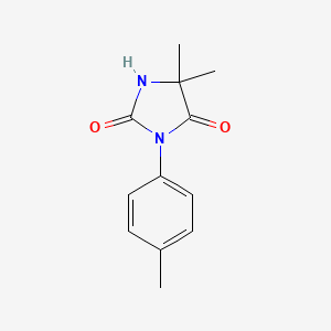 molecular formula C12H14N2O2 B12754524 Hydantoin, 5,5-dimethyl-3-(p-tolyl)- CAS No. 92668-56-9