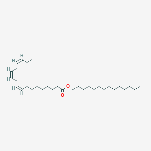 molecular formula C32H58O2 B12754542 Myristyl linolenate CAS No. 210757-15-6