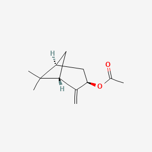 molecular formula C12H18O2 B12754603 Pinocarvyl acetate, trans-(-)- CAS No. 4955-29-7