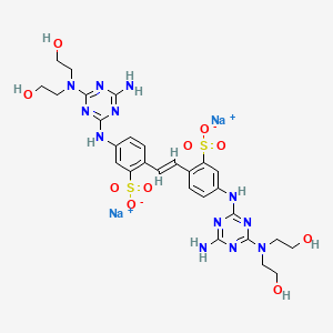 molecular formula C28H34N12Na2O10S2 B12754623 Fluorescent brightener 117 CAS No. 20182-55-2