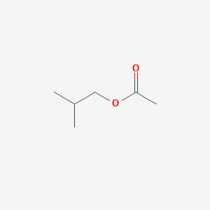 molecular formula C6H12O2<br>CH3COOCH2CH(CH3)2<br>C6H12O2 B127547 Isobutyl acetate CAS No. 110-19-0