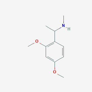 molecular formula C11H17NO2 B1275475 1-(2,4-dimethoxyphenyl)-N-methylethanamine CAS No. 188894-37-3