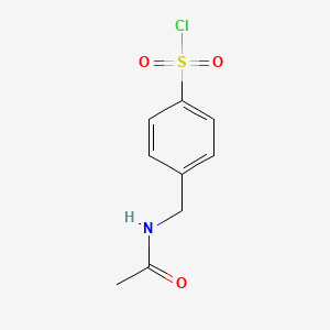 molecular formula C9H10ClNO3S B1275481 4-(Acetamidomethyl)benzene-1-sulfonyl chloride CAS No. 28073-51-0