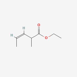 molecular formula C8H14O2 B12754864 Ethyl 2-methylpent-3-enoate, (3Z)- CAS No. 58625-89-1