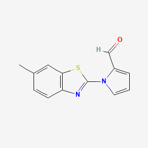 1-(6-methyl-1,3-benzothiazol-2-yl)-1H-pyrrole-2-carbaldehyde
