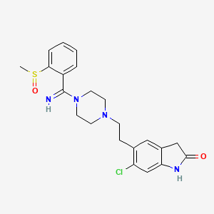 molecular formula C22H25ClN4O2S B12754886 S-Methyl-dihydro-zip-SO CAS No. 194280-90-5