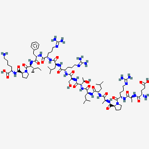 molecular formula C85H146N26O21 B12754959 Tertomotide CAS No. 915019-08-8