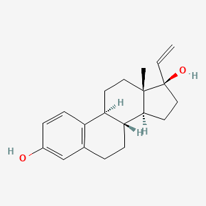 molecular formula C20H26O2 B12755083 17alpha-Vinylestradiol CAS No. 7678-95-7