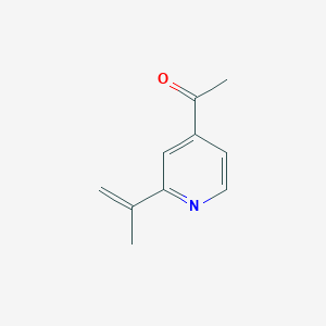 molecular formula C10H11NO B127551 4-Acetyl-2-isopropenylpyridine CAS No. 142896-12-6