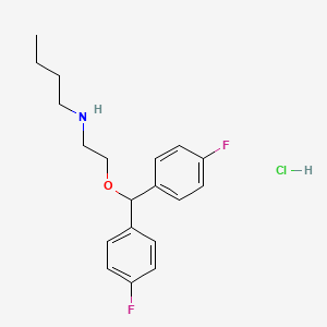 molecular formula C19H24ClF2NO B12755130 Fvq279C5WV CAS No. 334826-64-1