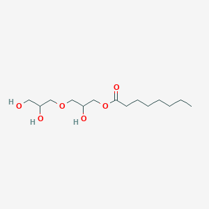molecular formula C14H28O6 B12755141 Diglyceryl caprylate CAS No. 148618-57-9