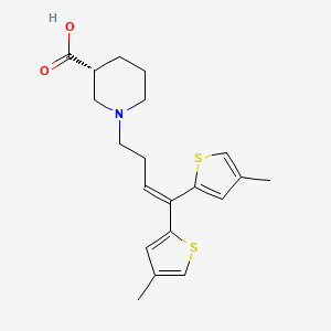 molecular formula C20H25NO2S2 B12755217 Tiagabine 4-methylthiophene isomer CAS No. 109857-65-0