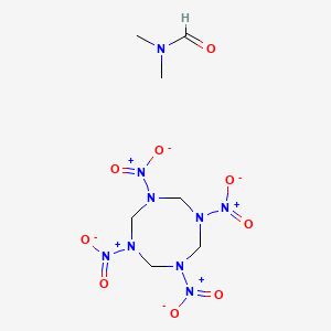 molecular formula C7H15N9O9 B12755263 N,N-dimethylformamide;1,3,5,7-tetranitro-1,3,5,7-tetrazocane CAS No. 2914-29-6