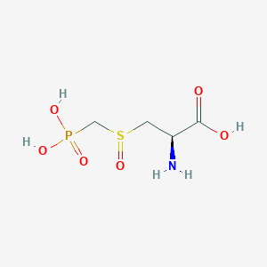 molecular formula C4H10NO6PS B127553 (2R)-2-amino-3-(phosphonomethylsulfinyl)propanoic acid CAS No. 152269-50-6