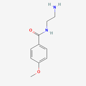 molecular formula C10H14N2O2 B1275530 N-(2-aminoethyl)-4-methoxybenzamide CAS No. 65136-87-0