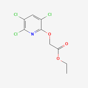 molecular formula C9H8Cl3NO3 B12755306 Triclopyr-ethyl CAS No. 60825-27-6