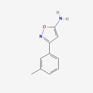 molecular formula C10H10N2O B1275533 3-(3-Methylphenyl)-1,2-oxazol-5-amine CAS No. 86685-97-4
