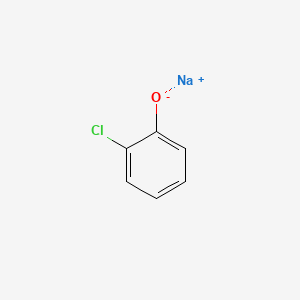molecular formula C6H4ClNaO B12755349 Sodium 2-chlorophenolate CAS No. 35535-81-0