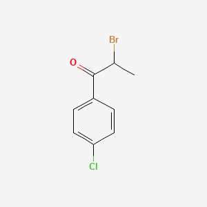 molecular formula C9H8BrClO B1275539 2-Bromo-4'-chloropropiophenone CAS No. 877-37-2