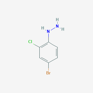 molecular formula C6H6BrClN2 B1275540 (4-溴-2-氯苯基)肼 CAS No. 221092-48-4
